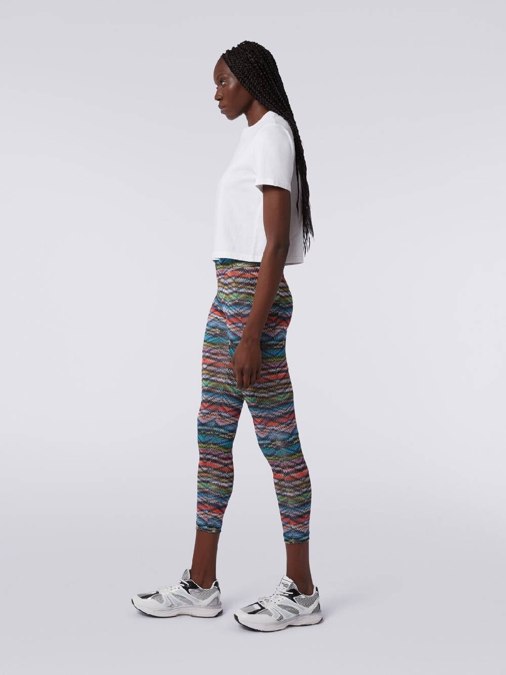 Missoni Leggings In Tessuto Stretch Stampa Zig Zag