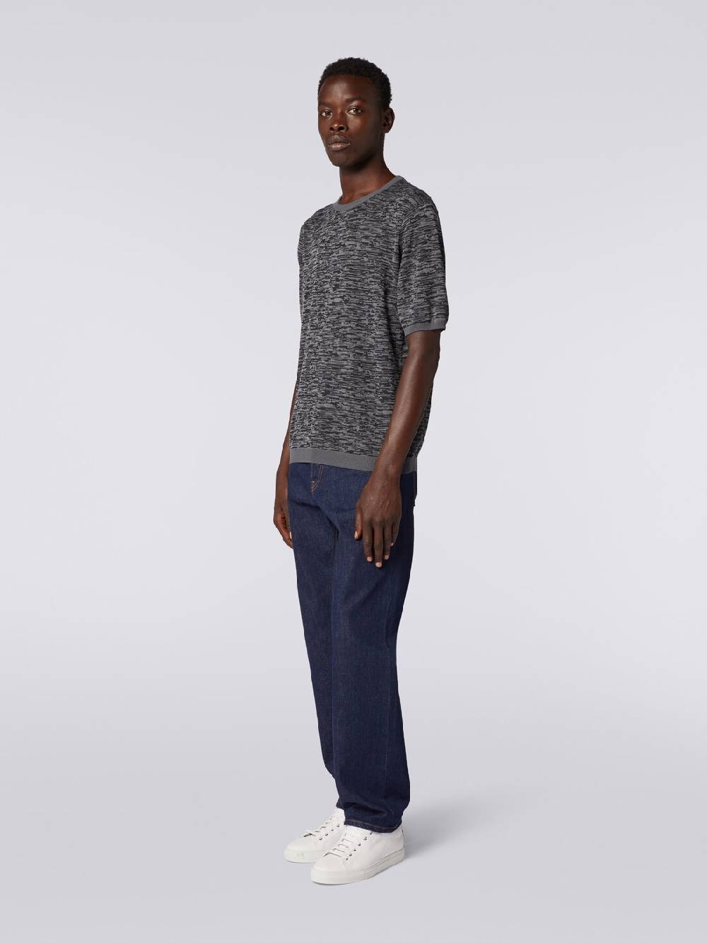 Missoni Maglia Girocollo In Cotone E Lana Fiammata