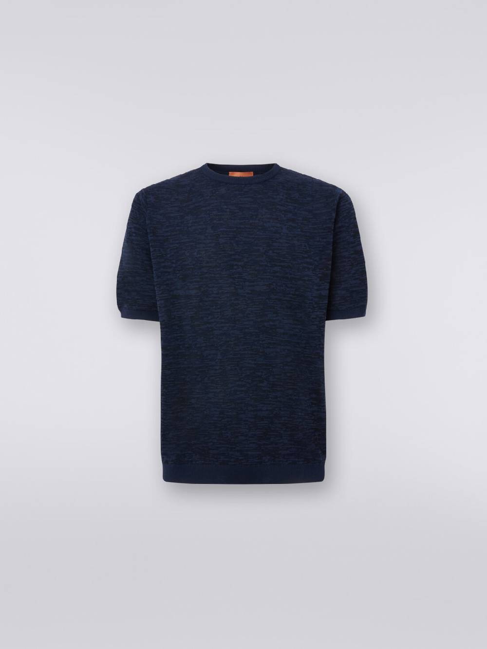 Missoni Maglia girocollo in cotone e lana fiammata