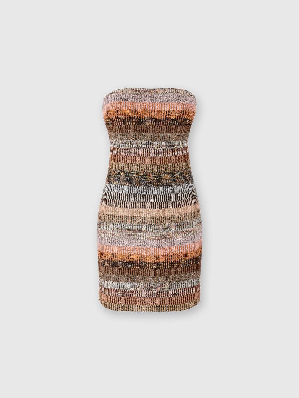 Missoni Mini-abito Bustier In Viscosa Lamé