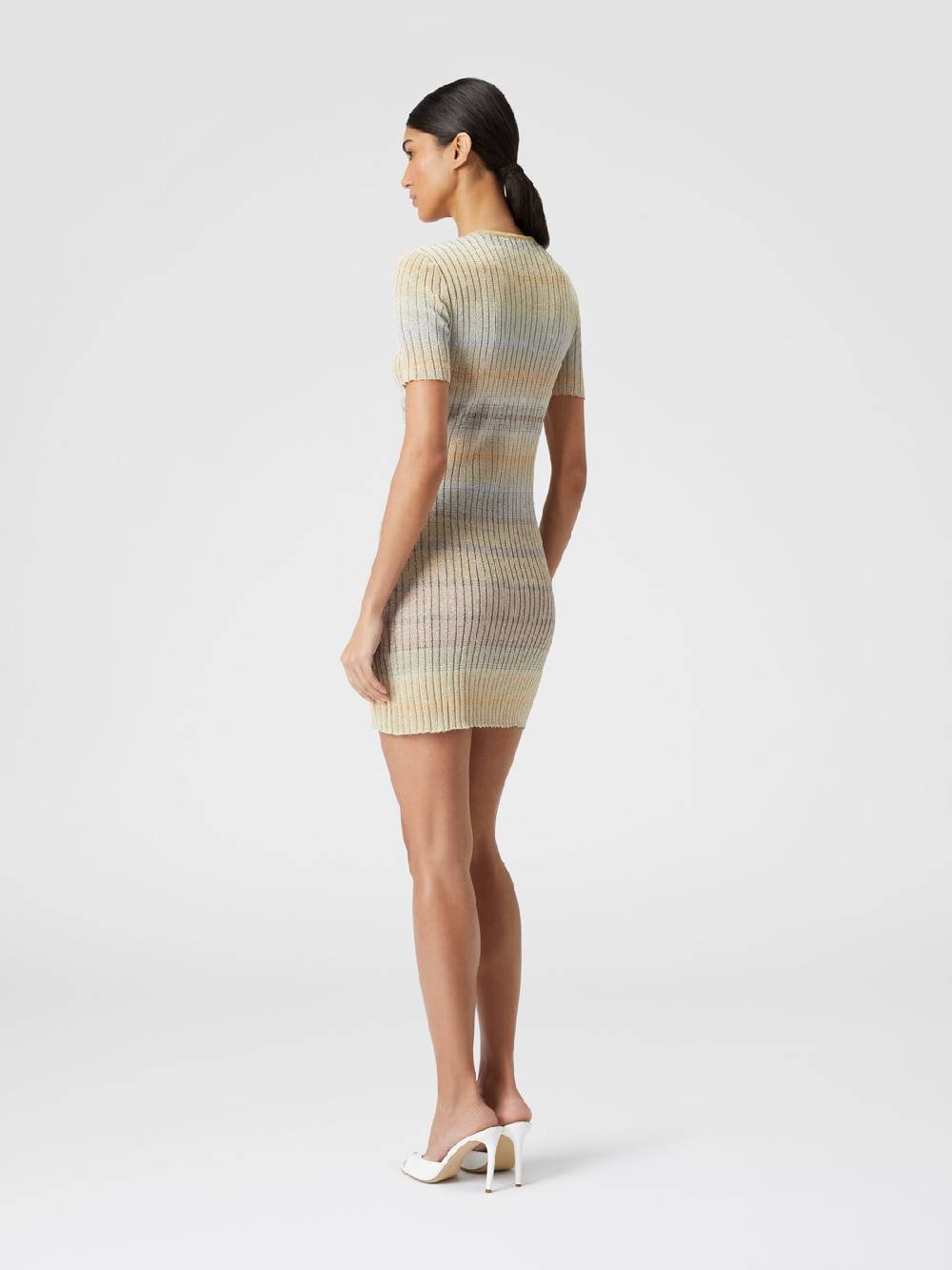 Missoni Mini-abito Girocollo A Costine Con Lurex