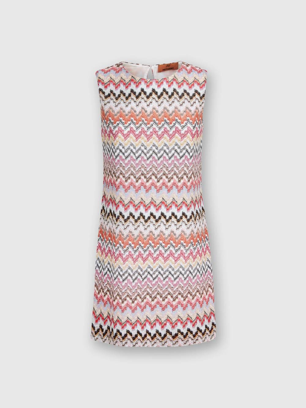 Missoni Mini-abito In Misto Viscosa Lamé Zig Zag