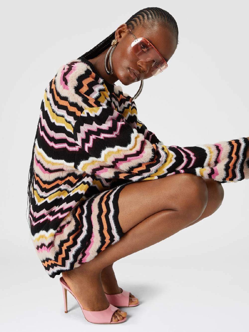 Missoni Minigonna Con Motivo Greca Zig Zag