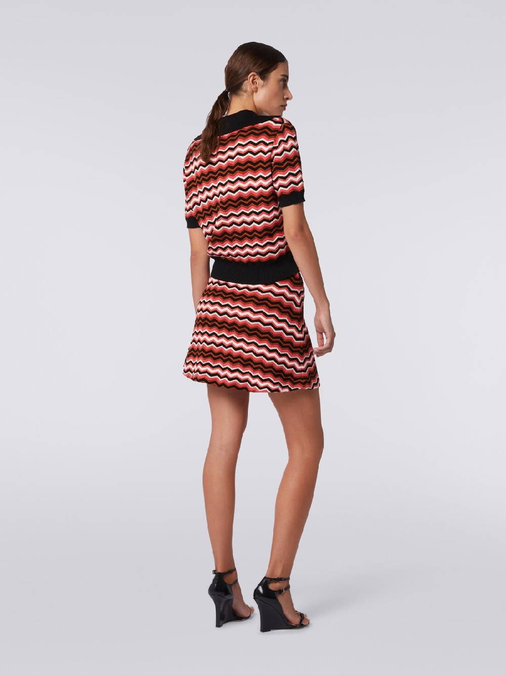 Missoni Minigonna In Maglia Zig Zag