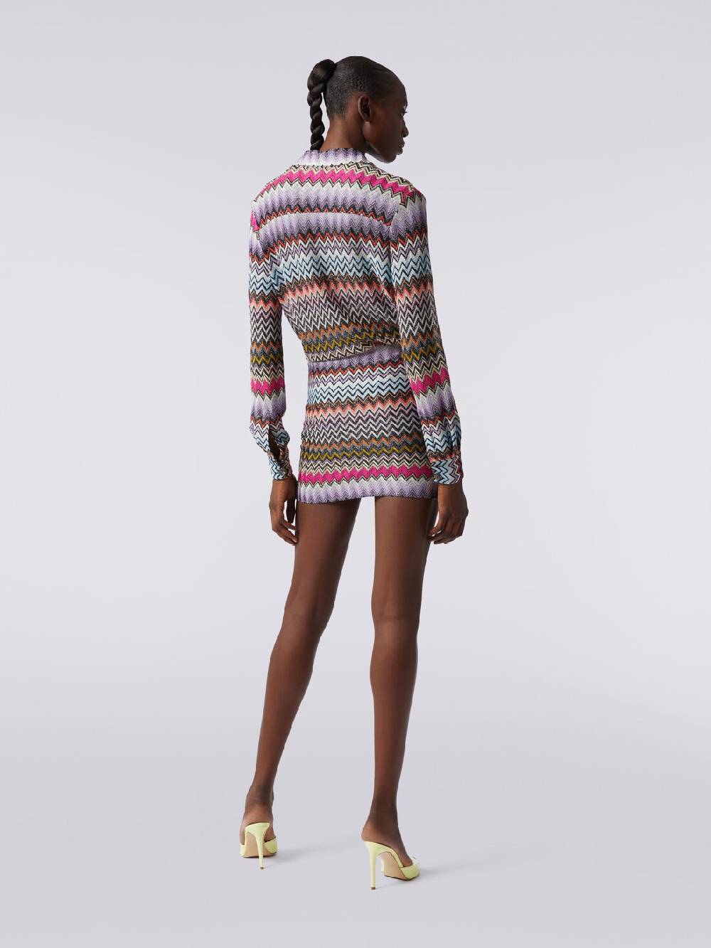 Missoni Minigonna In Viscosa Zig Zag Con Lurex