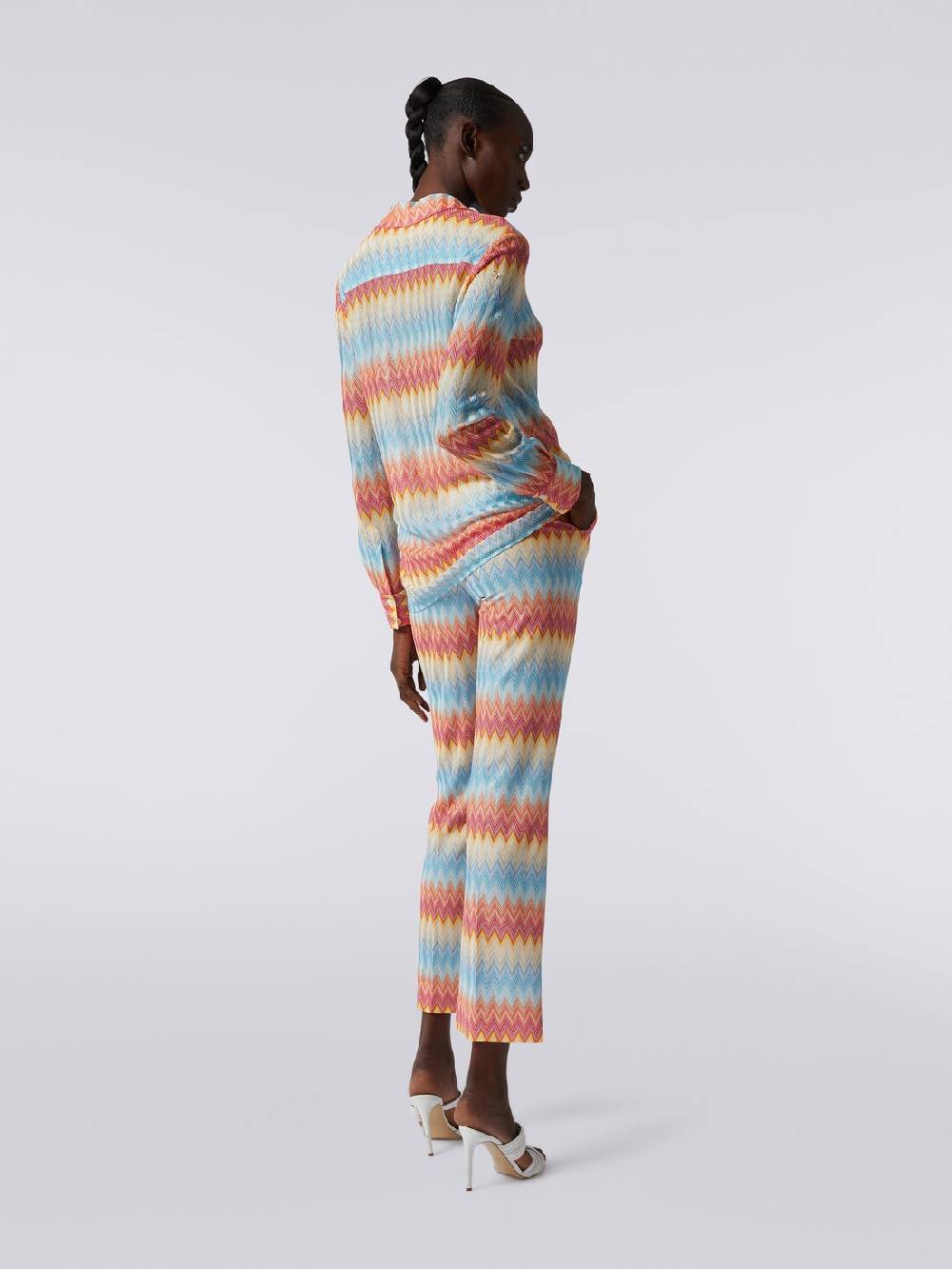 Missoni Pantaloni Capri In Viscosa Chevron