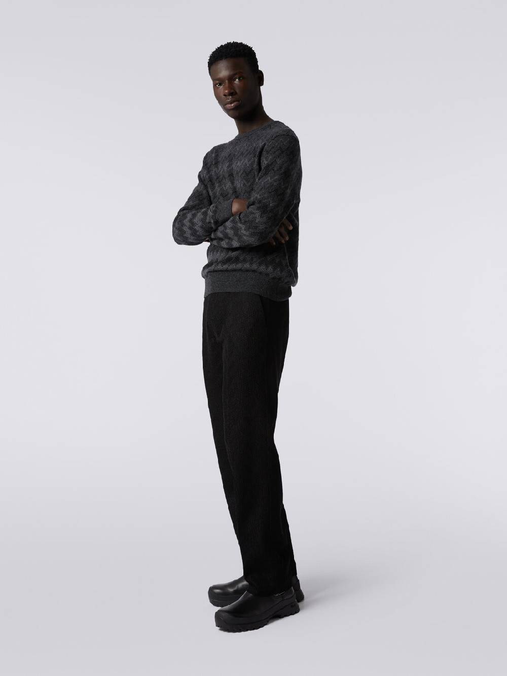 Missoni Pantaloni Chino In Cotone Chevron