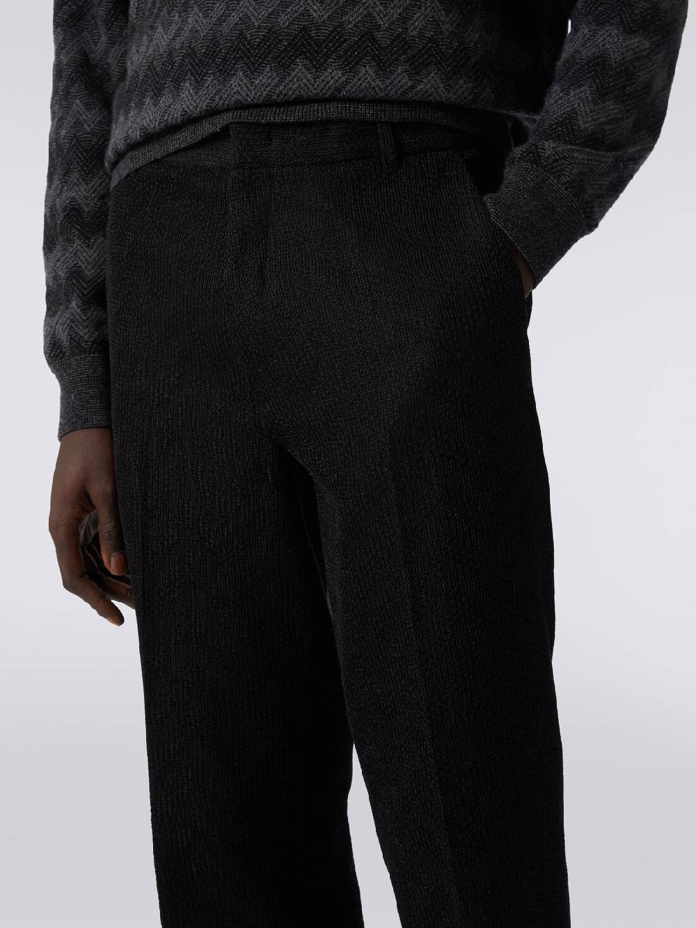 Missoni Pantaloni Chino In Cotone Chevron