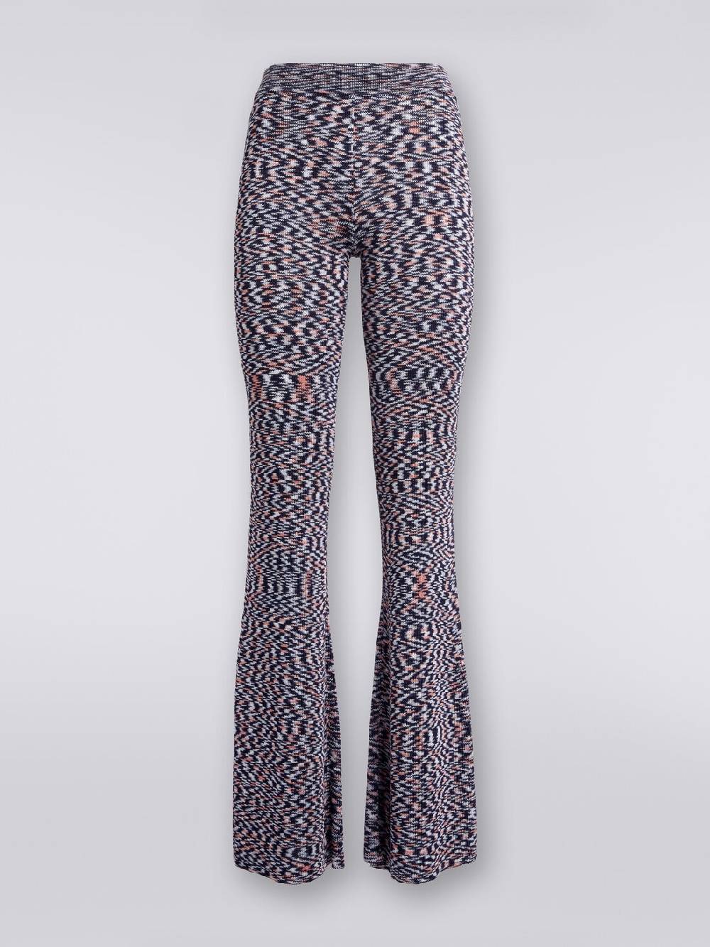 Missoni Pantaloni Flare In Misto Viscosa Fiammata