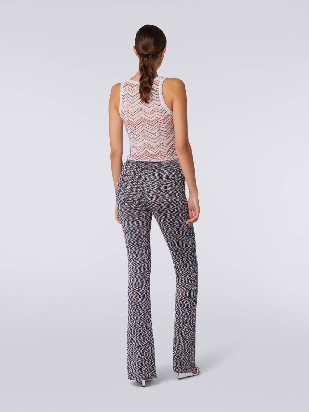 Missoni Pantaloni Flare In Misto Viscosa Fiammata