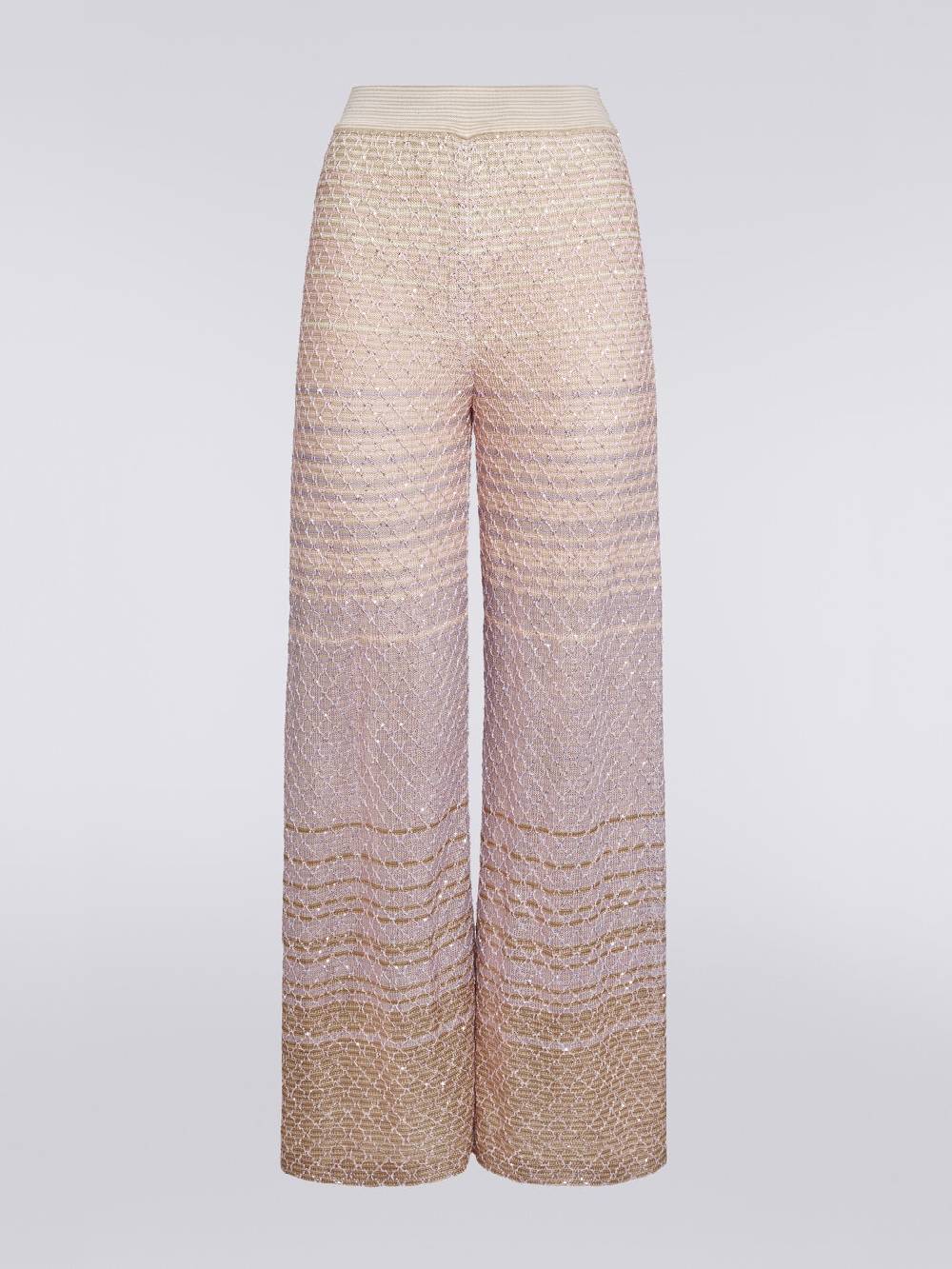 Missoni Pantaloni In Maglia Dégradé Con Paillettes