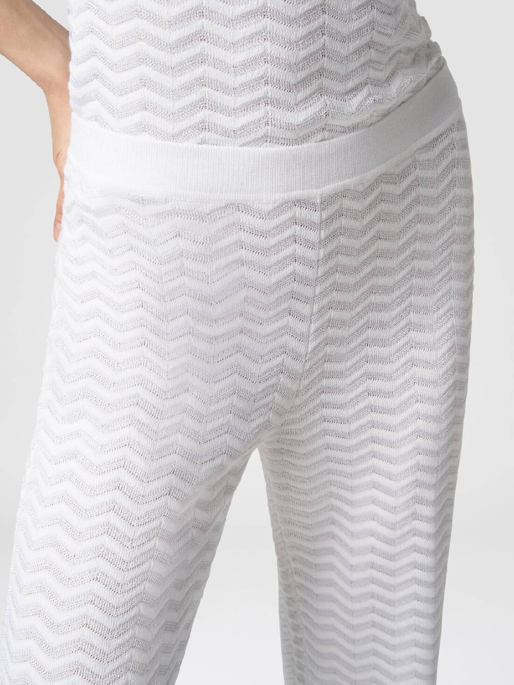 Missoni Pantaloni In Maglia Zig Zag