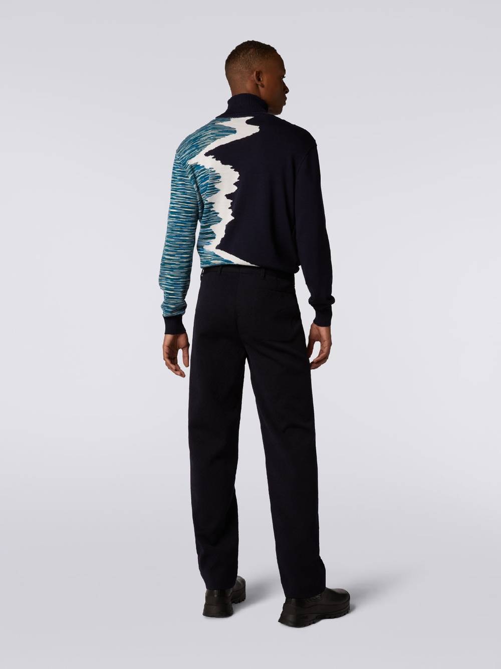 Missoni Pantaloni In Misto Lana Chevron