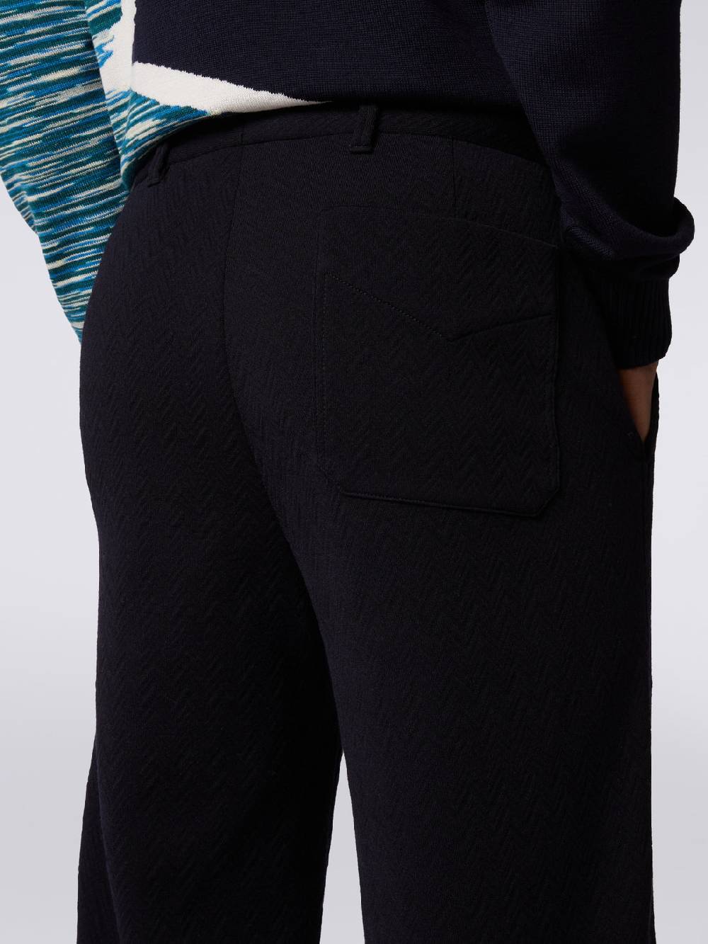 Missoni Pantaloni In Misto Lana Chevron