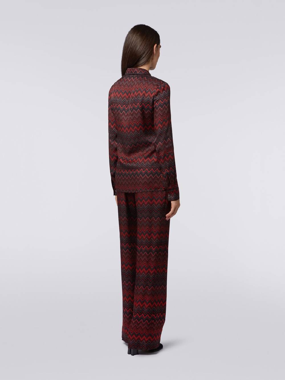 Missoni Pantaloni In Viscosa Jacquard A Zig Zag