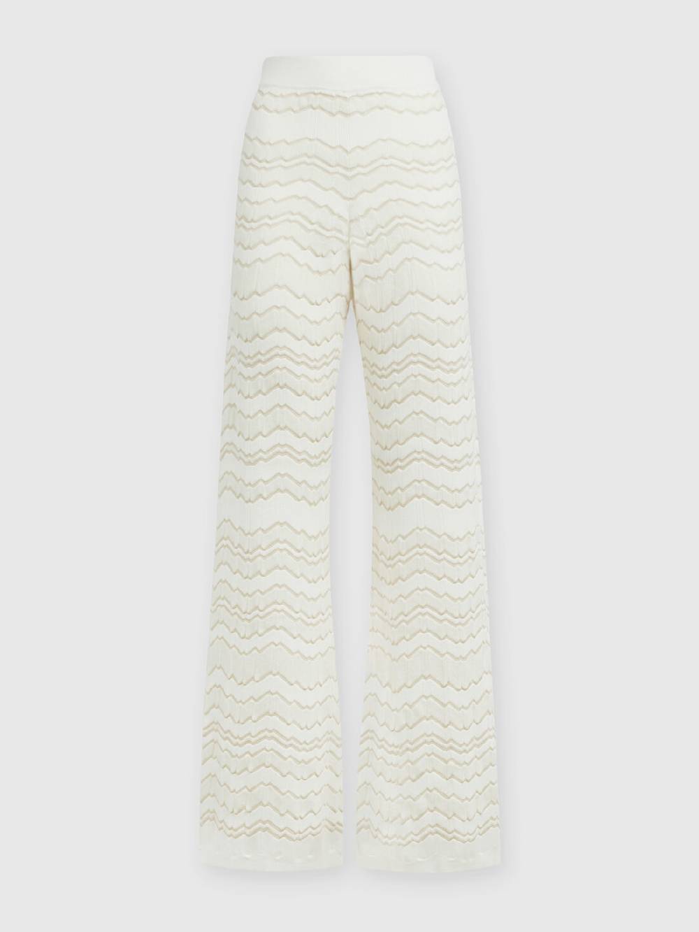Missoni Pantapalazzo Con Zig Zag Tono Su Tono
