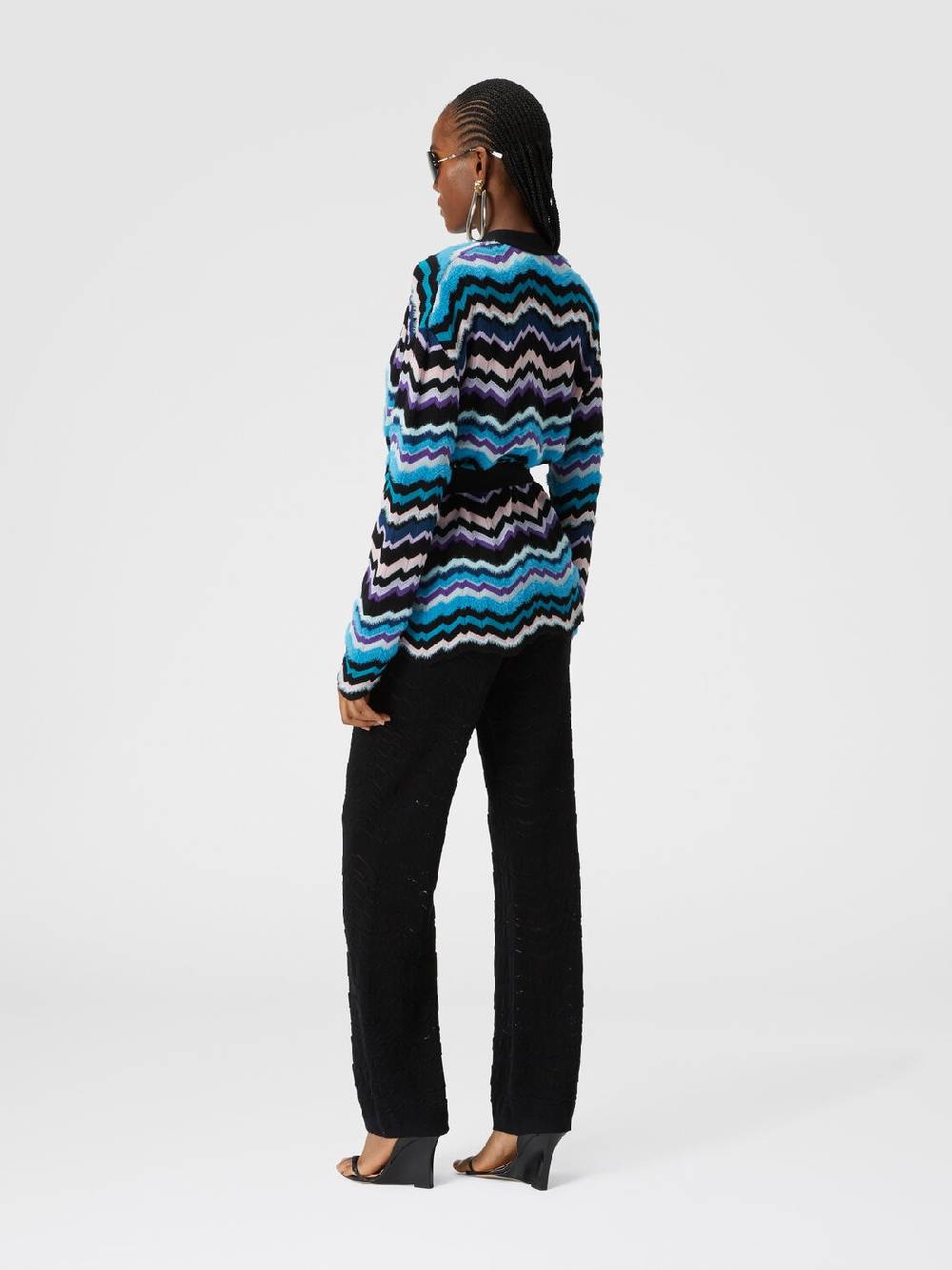 Missoni Pantapalazzo Con Zig Zag Tono Su Tono