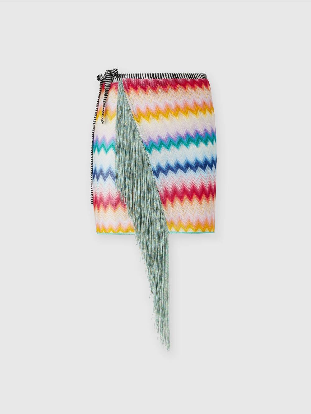 Missoni Pareo In Viscosa Chevron Con Lurex