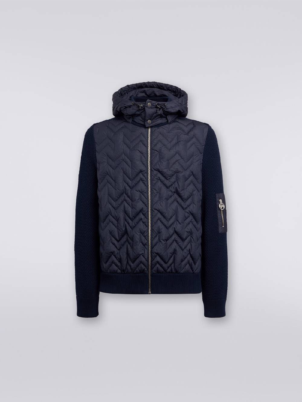 Missoni Piumino In Cotone E Nylon Con Cappuccio