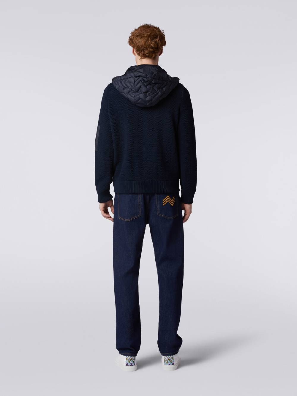 Missoni Piumino In Cotone E Nylon Con Cappuccio