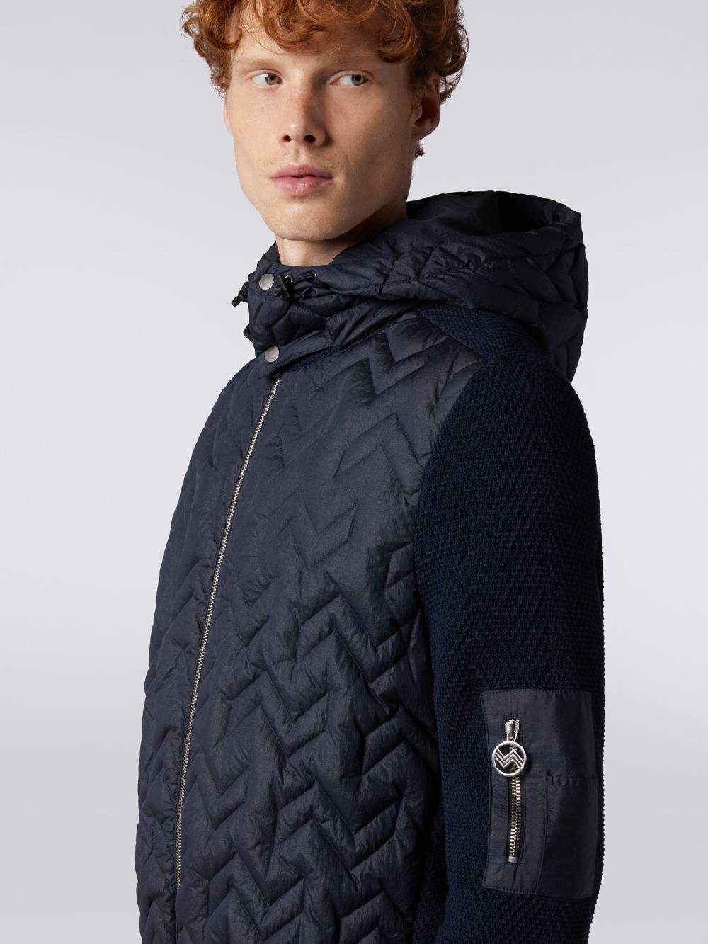 Missoni Piumino In Cotone E Nylon Con Cappuccio