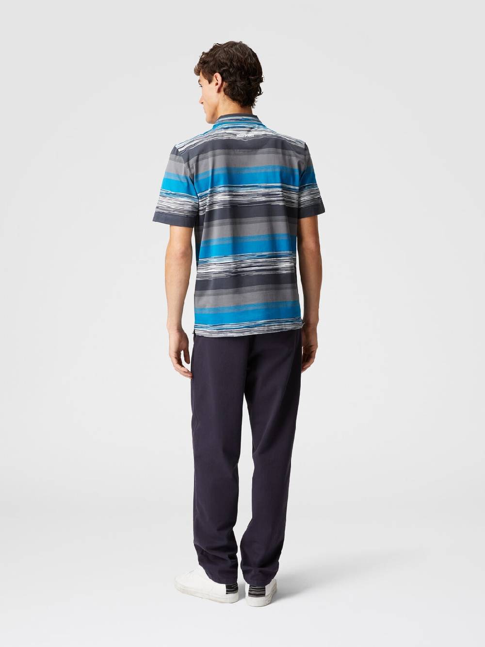 Missoni Polo In Jersey Di Cotone A Righe Sfumate