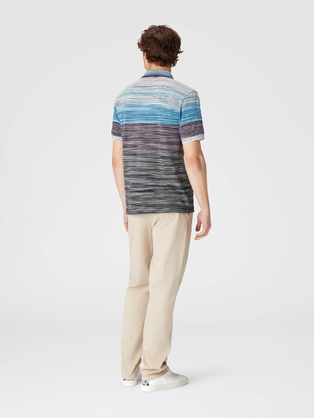 Missoni Polo In Piquet Di Cotone Fiammato