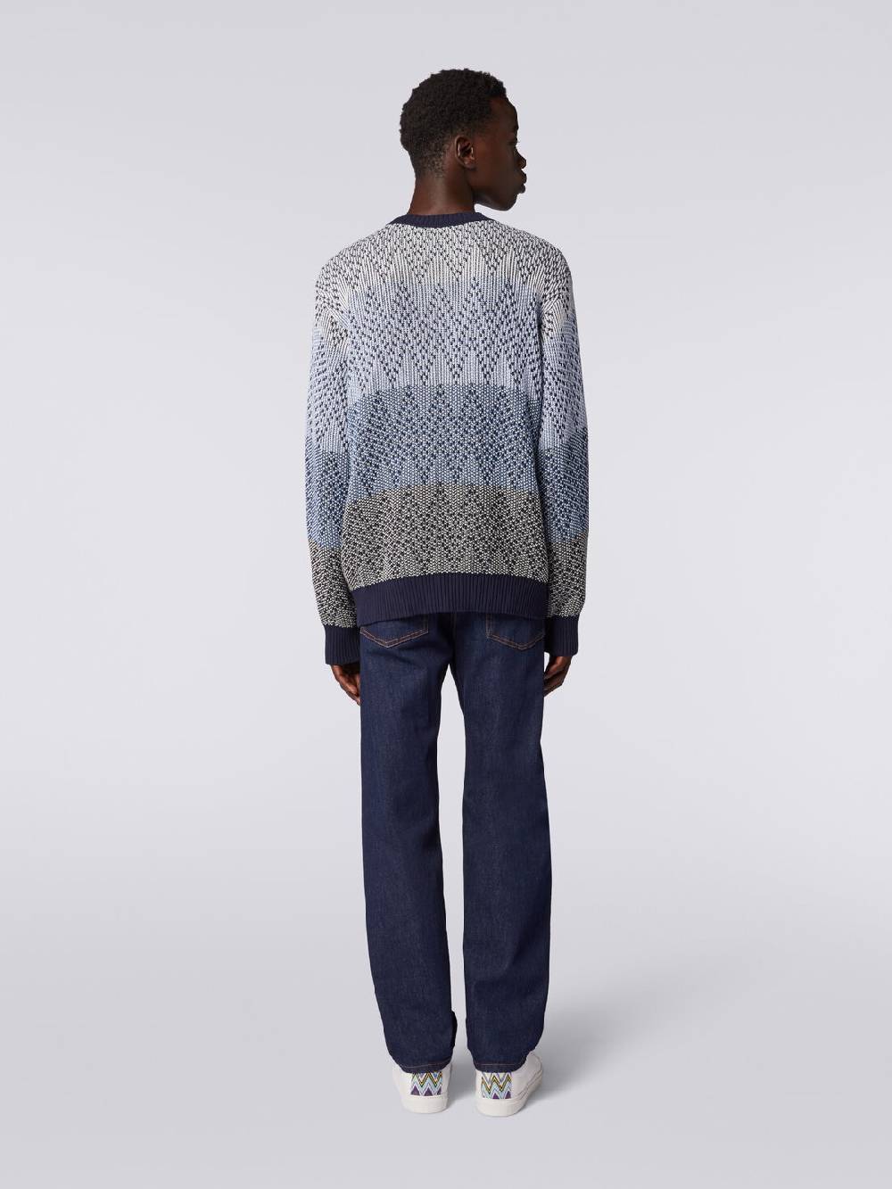 Missoni Pullover Girocollo In Cotone Zig Zag
