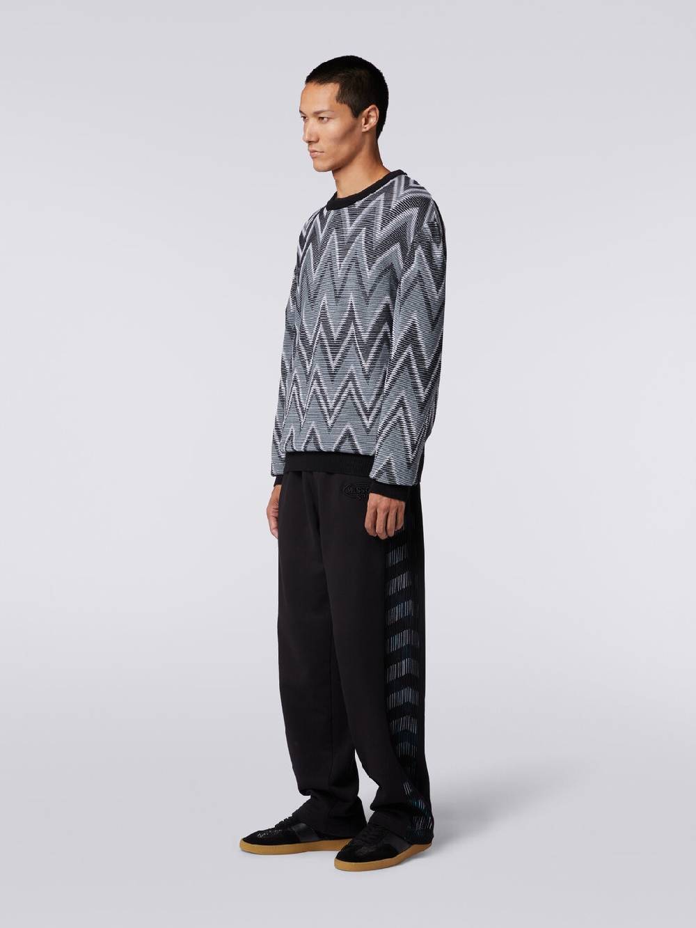 Missoni Pullover Girocollo In Cotone Zig Zag