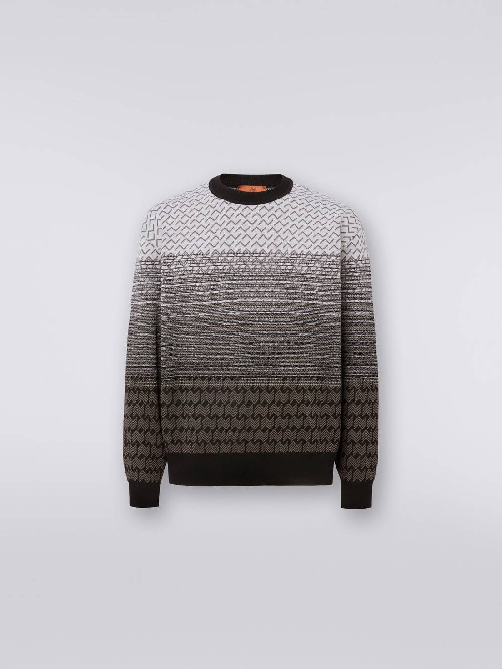Missoni Pullover girocollo in lana e cotone