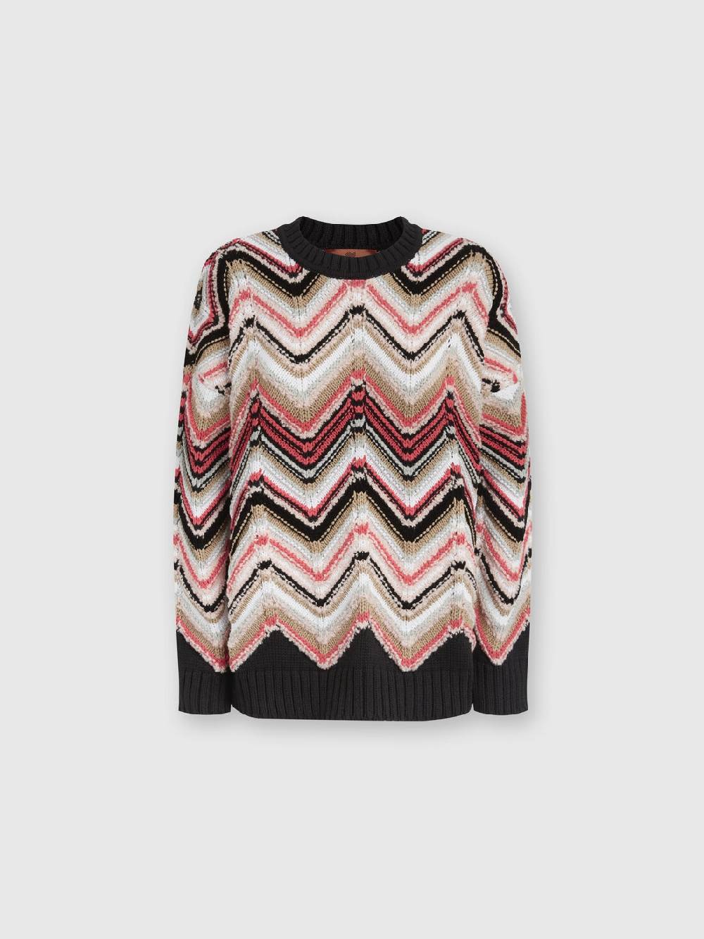 Missoni Pullover Girocollo In Misto Lana Zig Zag