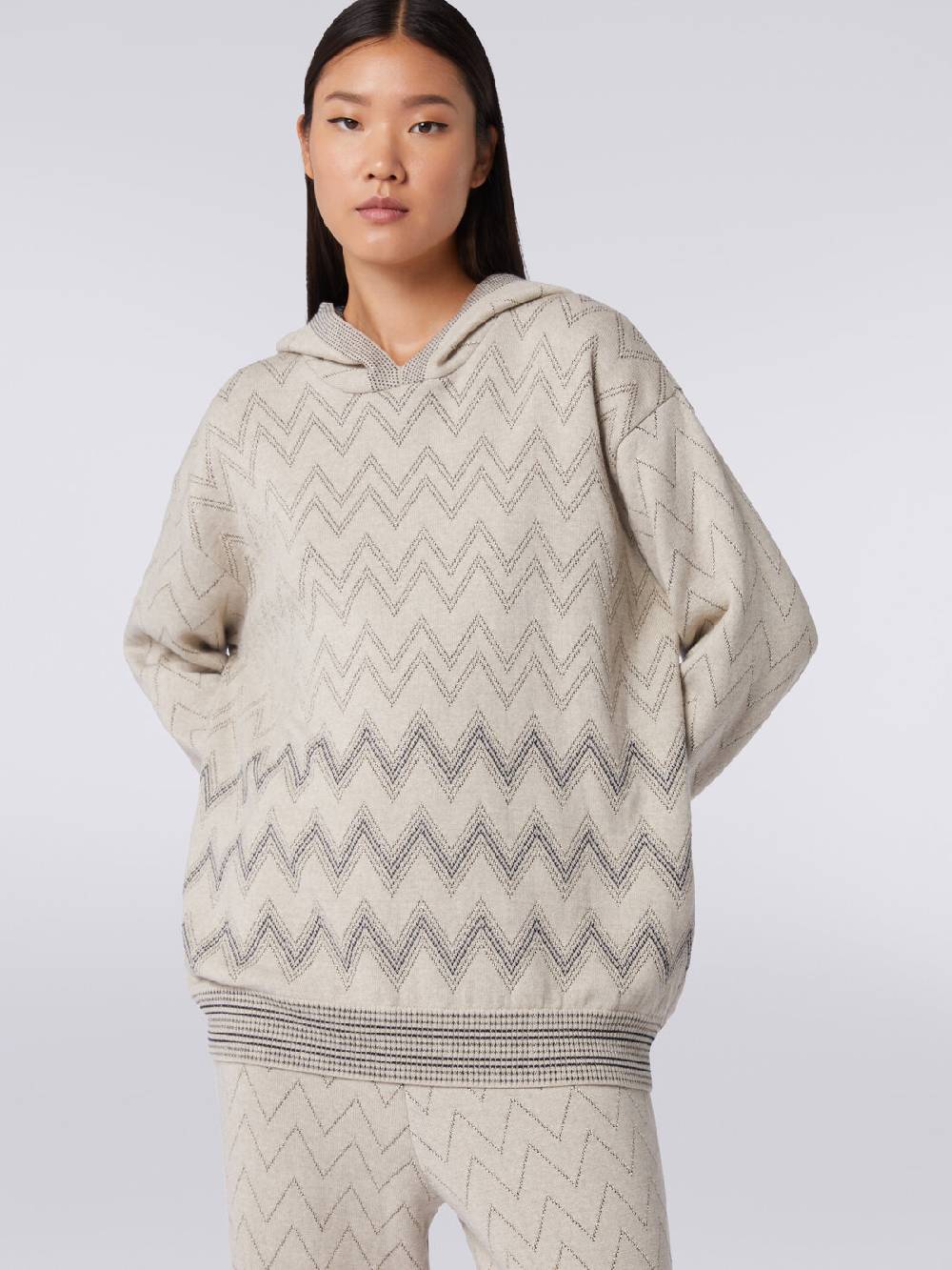 Missoni Pullover In Misto Lana Zig Zag Con Lurex