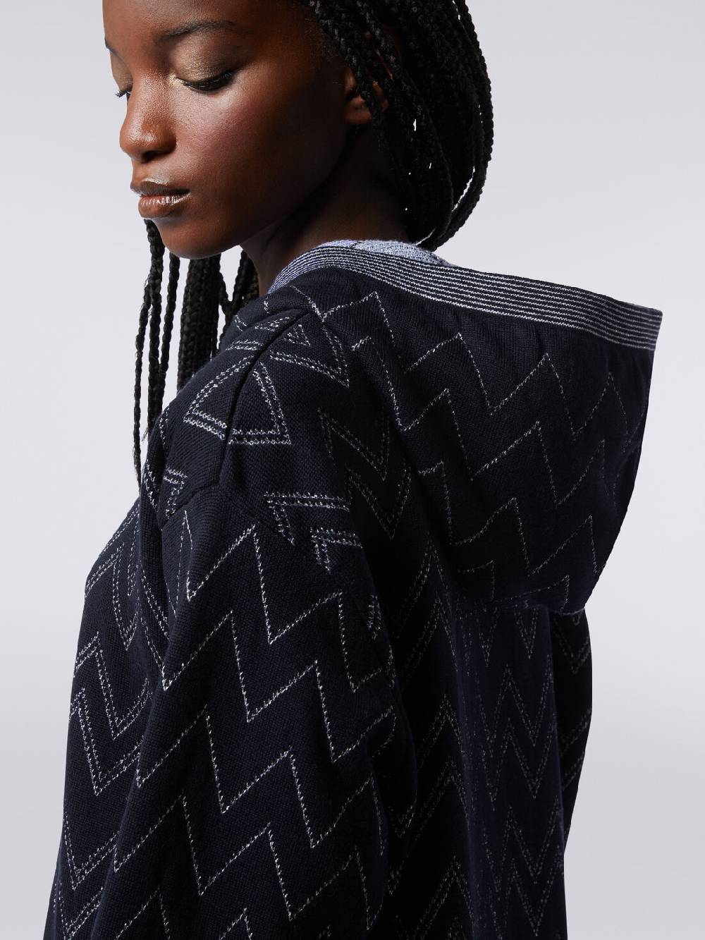 Missoni Pullover In Misto Lana Zig Zag Con Lurex