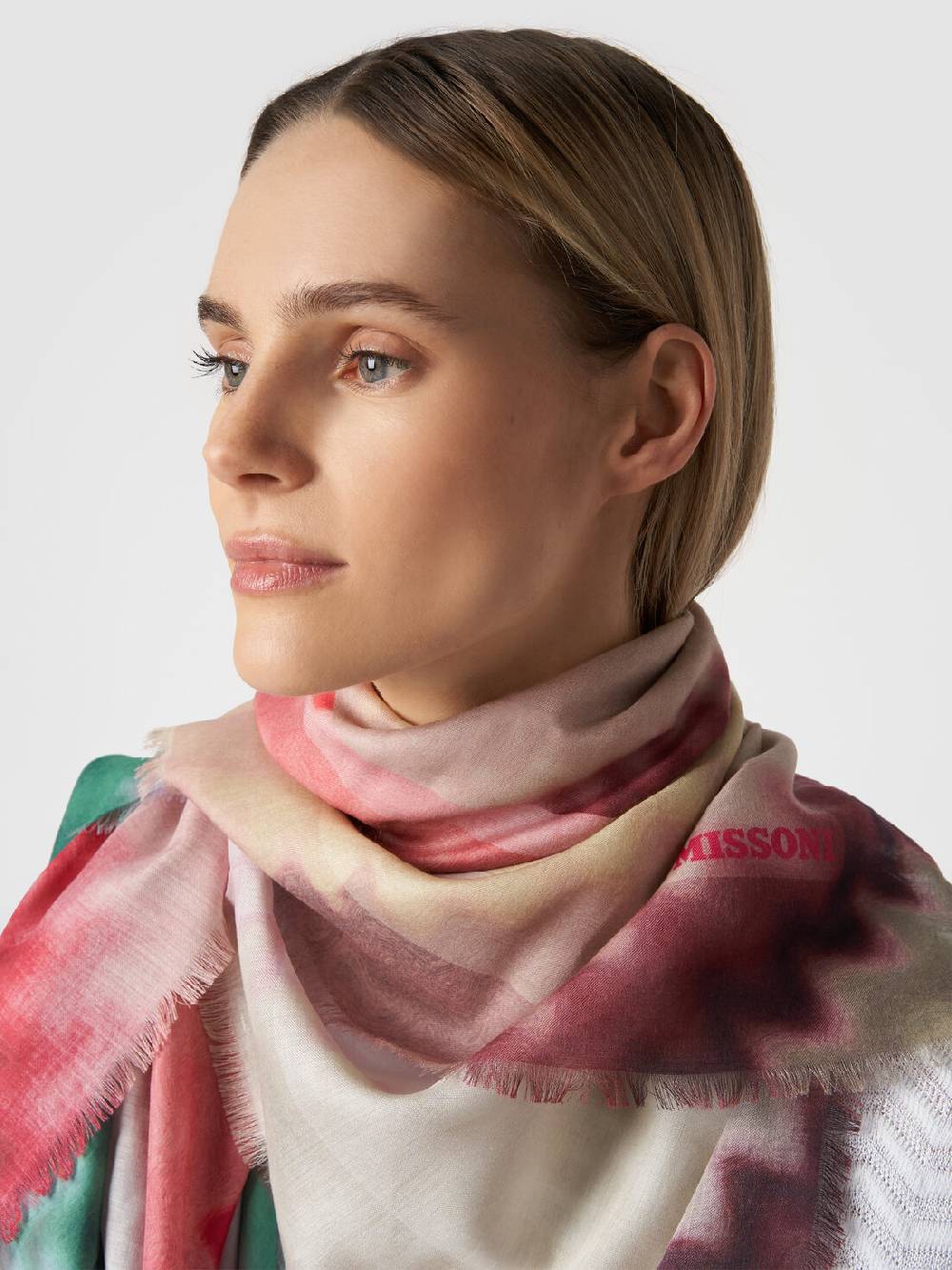 Missoni Scialle In Modal E Seta Con Motivo Zig Zag