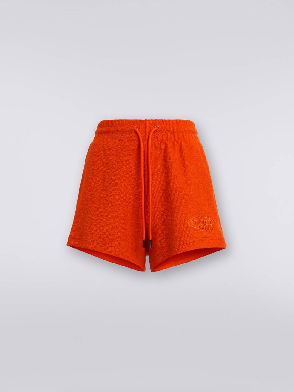 Missoni Shorts In Felpa Garzata Con Logo