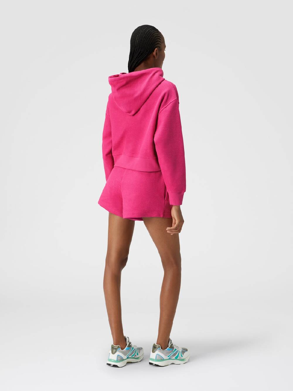 Missoni Shorts In Felpa Garzata Con Logo