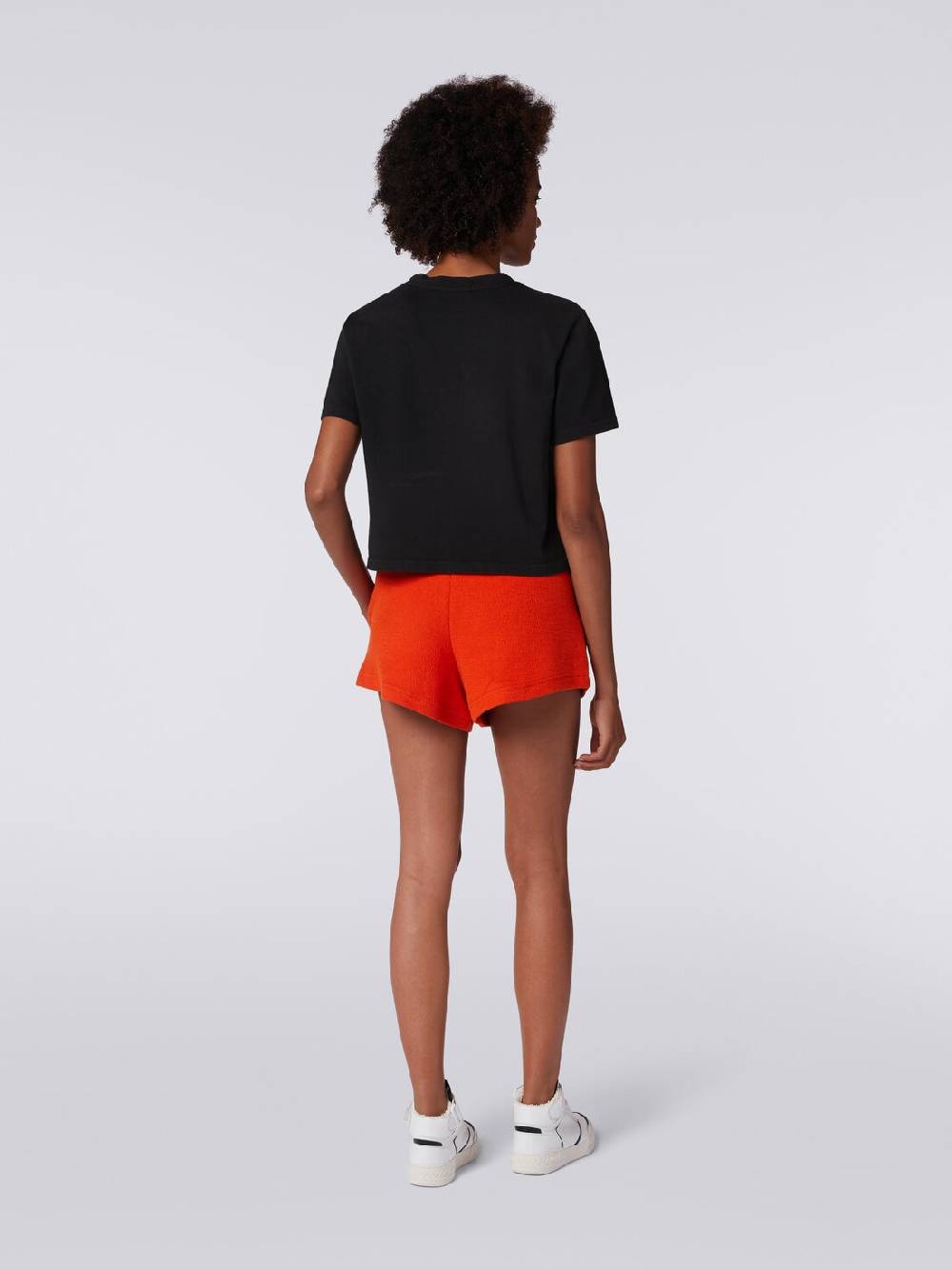 Missoni T-shirt Girocollo Crop In Cotone Con Logo