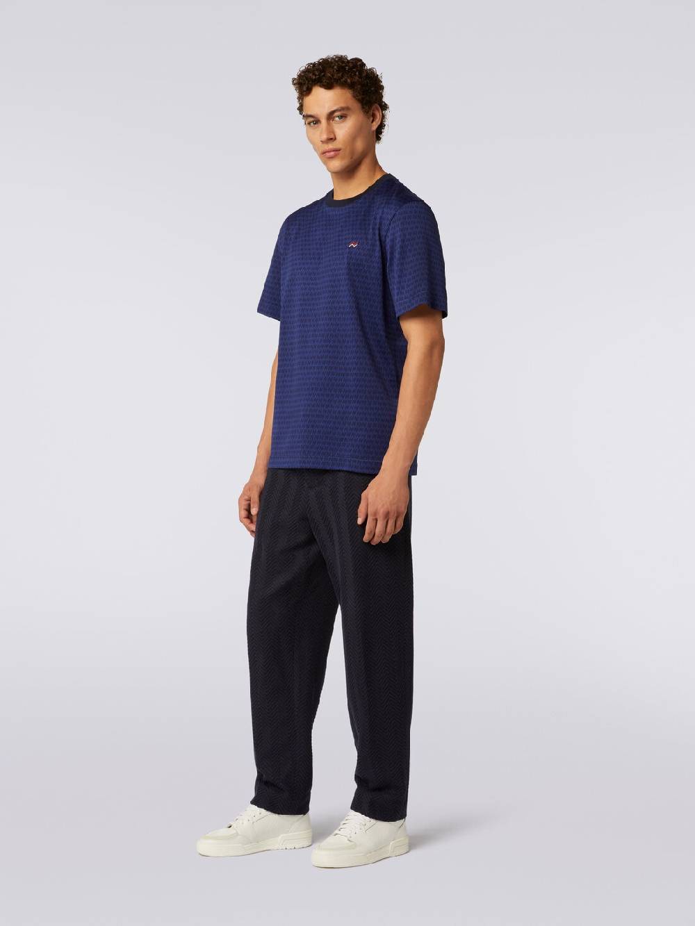 Missoni T-shirt Girocollo In Cotone Con Ricami