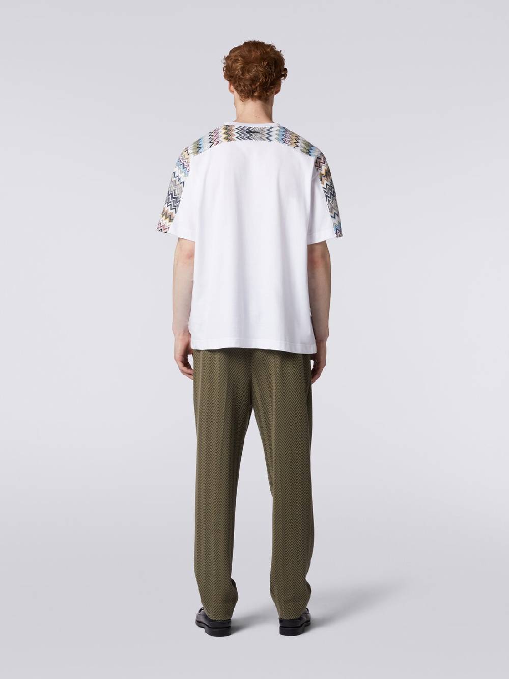 Missoni T-shirt In Cotone Con Inserti Zig Zag