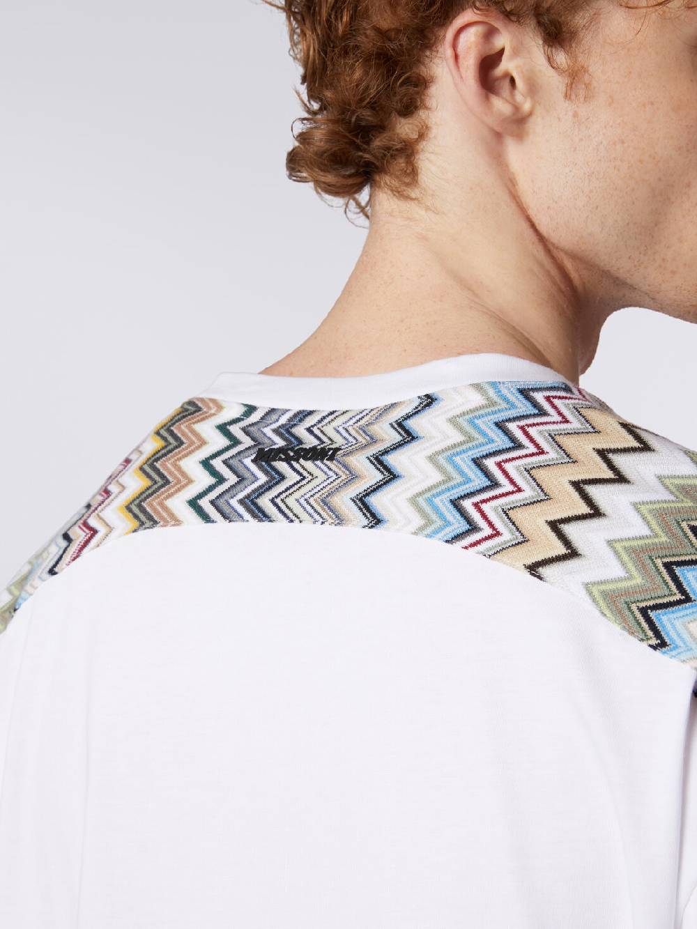 Missoni T-shirt In Cotone Con Inserti Zig Zag
