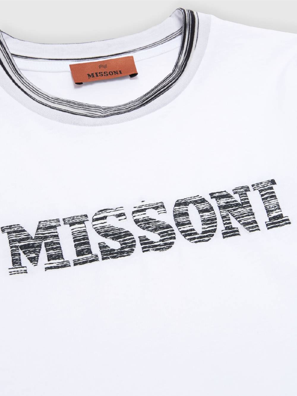 Missoni T-shirt In Jersey Di Cotone Con Logo