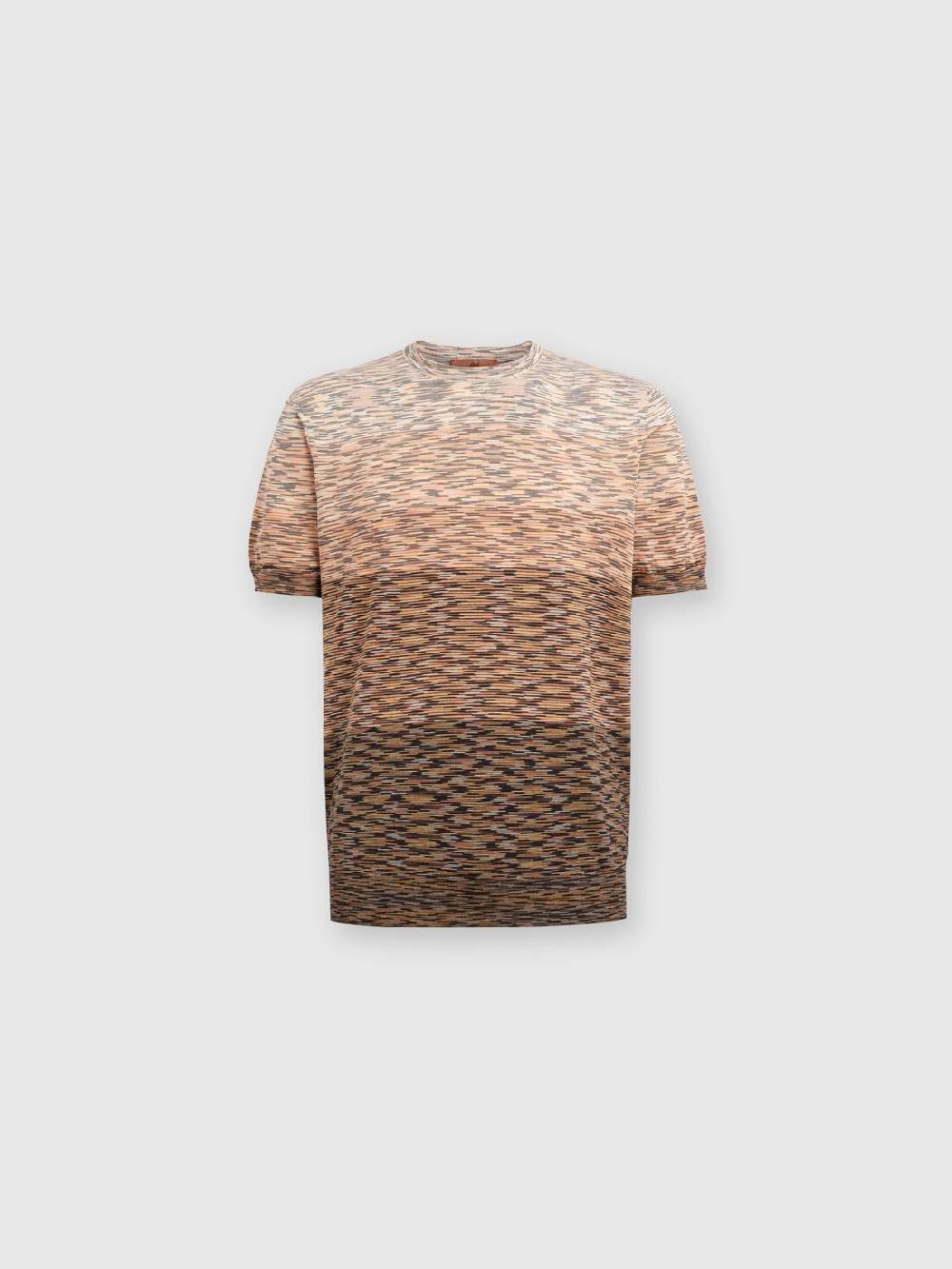 Missoni T-shirt In Maglia Fiammata Di Cotone