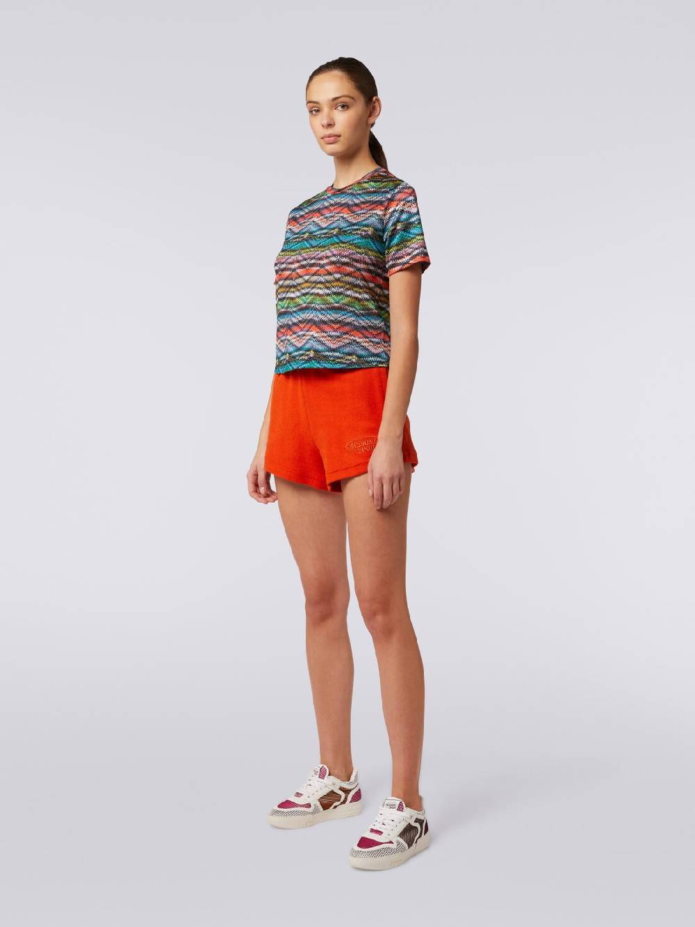 Missoni T-shirt In Nylon Stretch Stampato