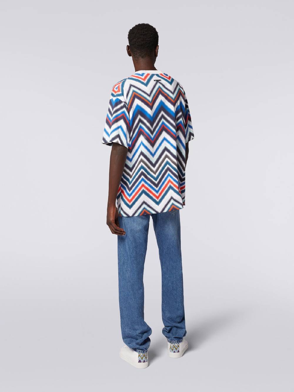Missoni T-shirt Oversize In Cotone Zig Zag
