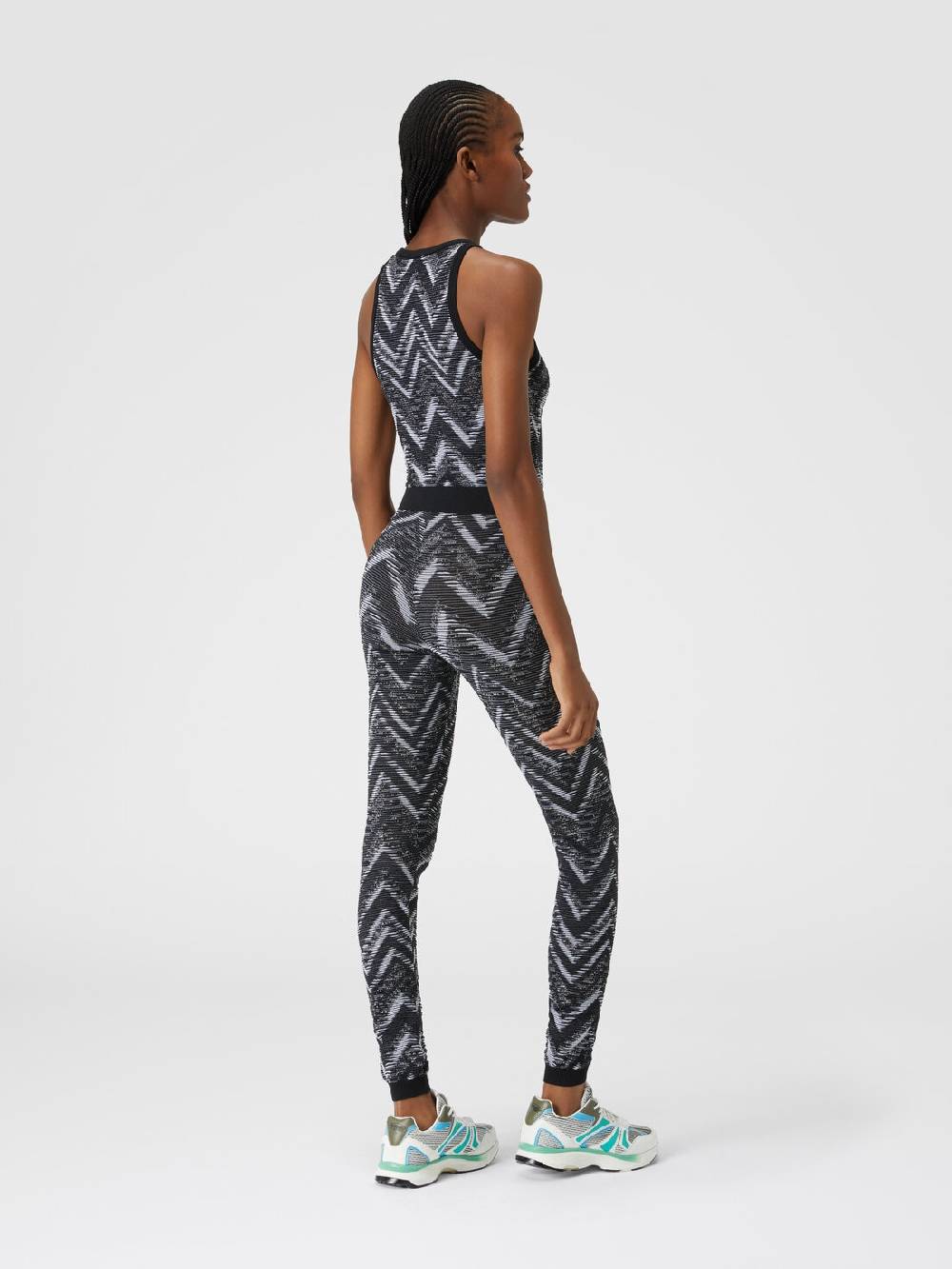 Missoni Top In Maglia Chevron Con Logo