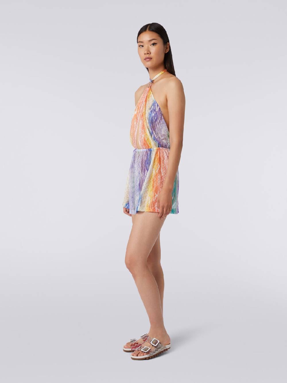 Missoni Tuta Copricostume Corta Stampa Tie-dye
