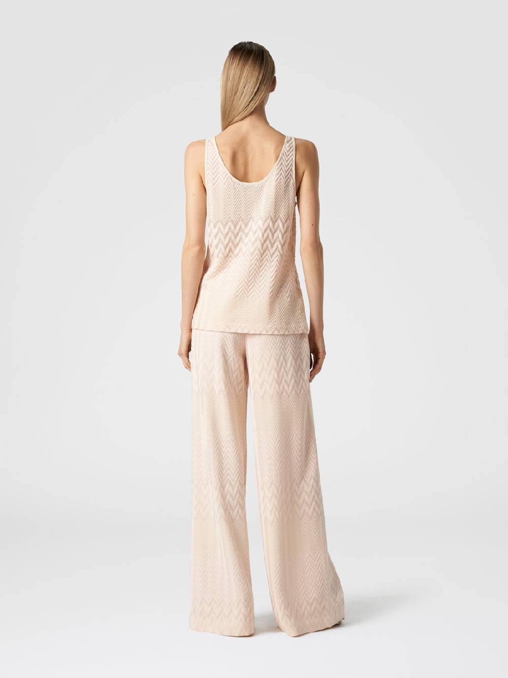 Missoni Pantaloni A Palazzo In Cotone E Viscosa Zig Zag