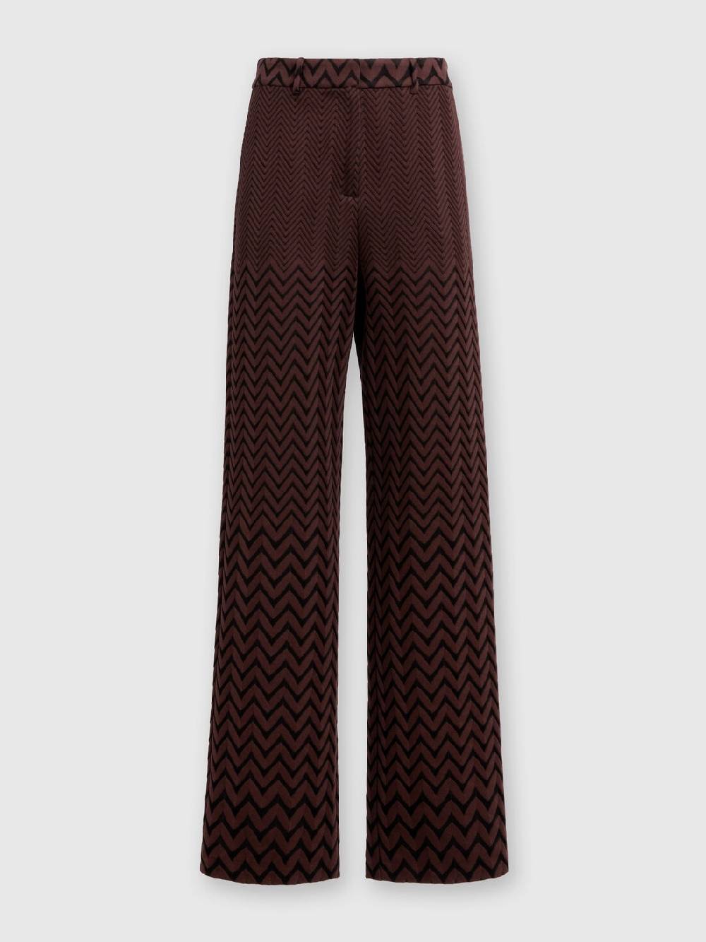 Missoni Pantaloni Classici In Cotone E Viscosa Zig Zag