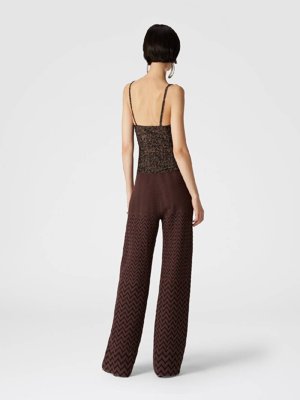 Missoni Pantaloni Classici In Cotone E Viscosa Zig Zag