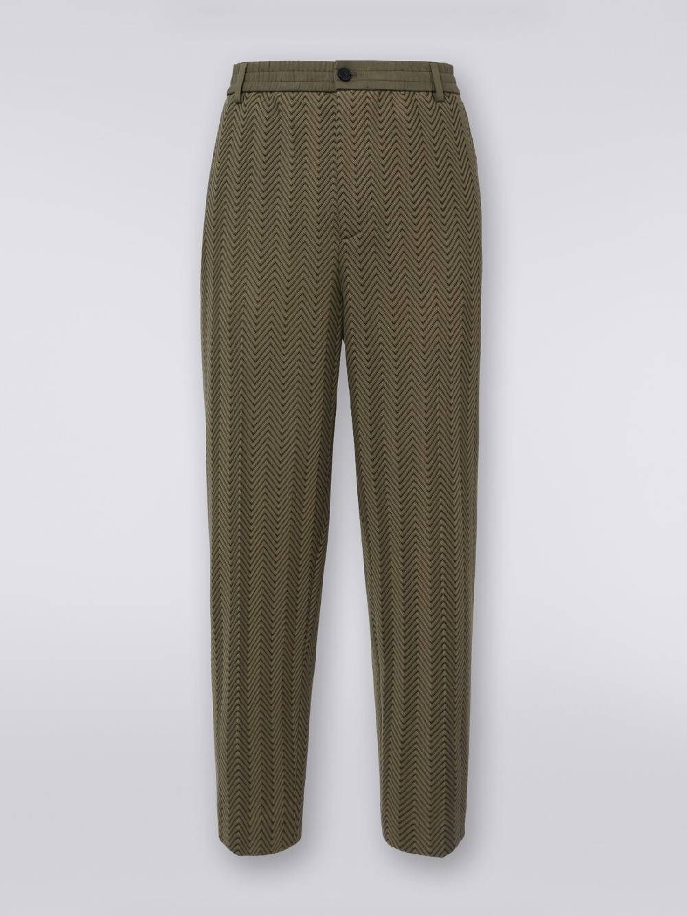 Missoni Pantaloni Classici In Cotone E Viscosa Zig Zag